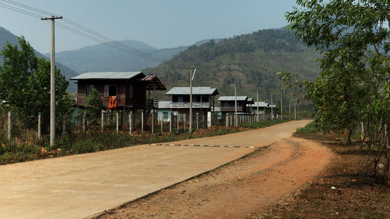 Houses for the displaced in Myitsone