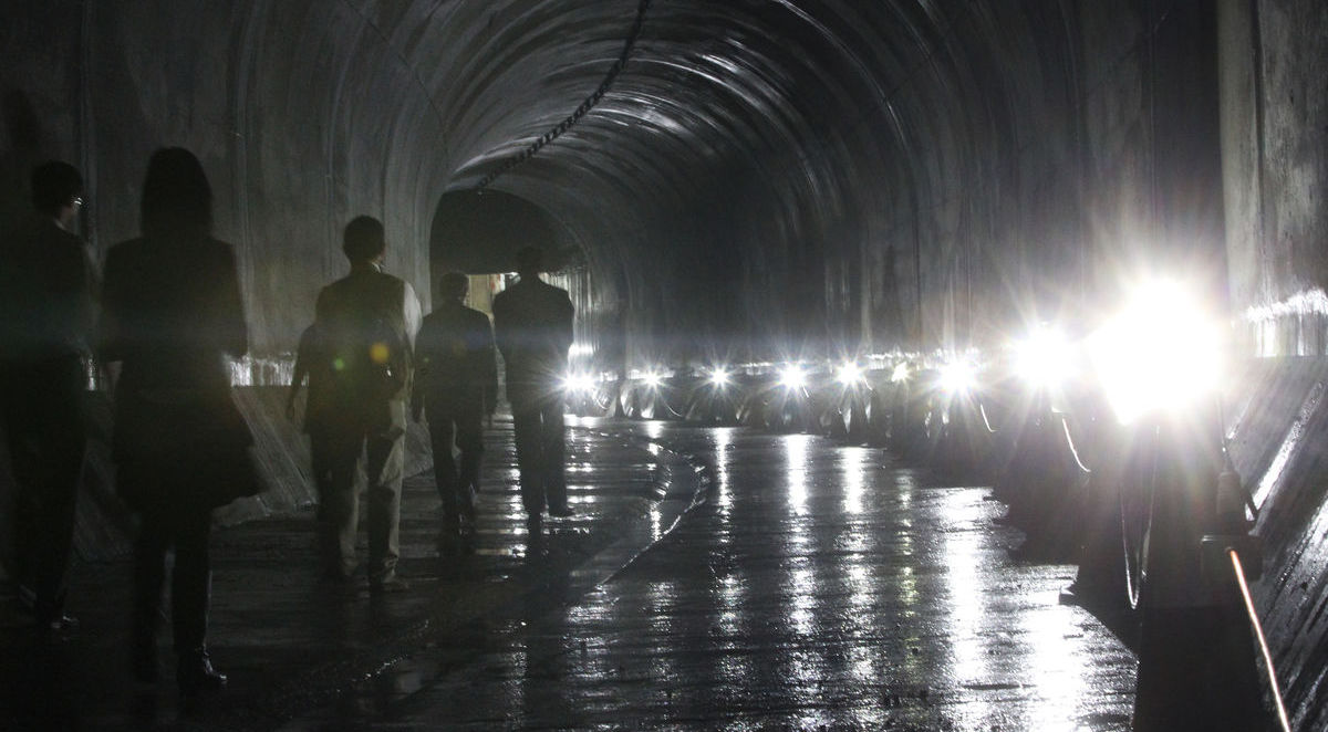 Inside Hong Kong West Drainage Tunnel, Tai Hang
