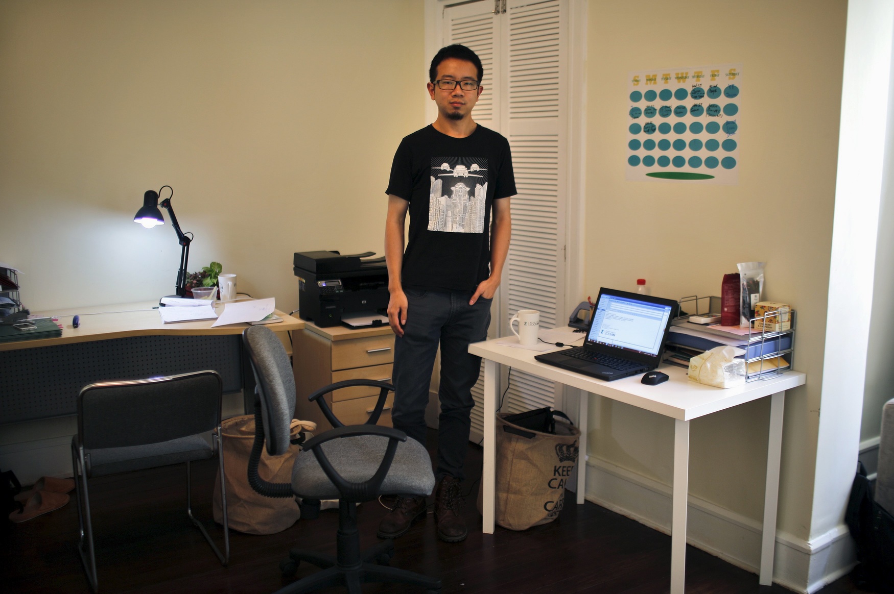 Lu Da, who was born in 1986, poses for a photograph in Shanghai July 23, 2014. 'If there is a chance I'd like to have brothers and sisters. On the one hand, during my growth it is a good thing to have a brother or a sister who has similar age around. For many things I could discuss with him or her. On the other hand when my parents get older I need to take the responsibility of taking care of them. If there are brothers or sisters at home things will be much easier.'