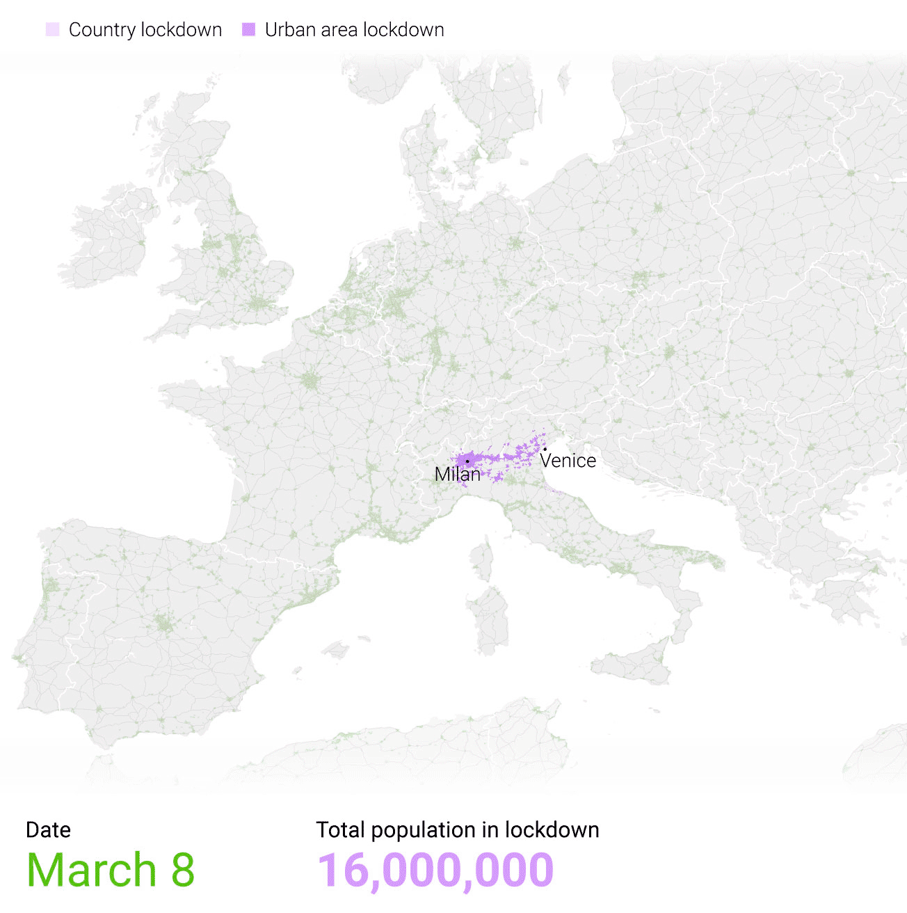 europe lockdown map 2021