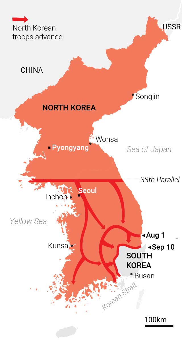 The Korean war visually explained: history, maps, casualties, military ...