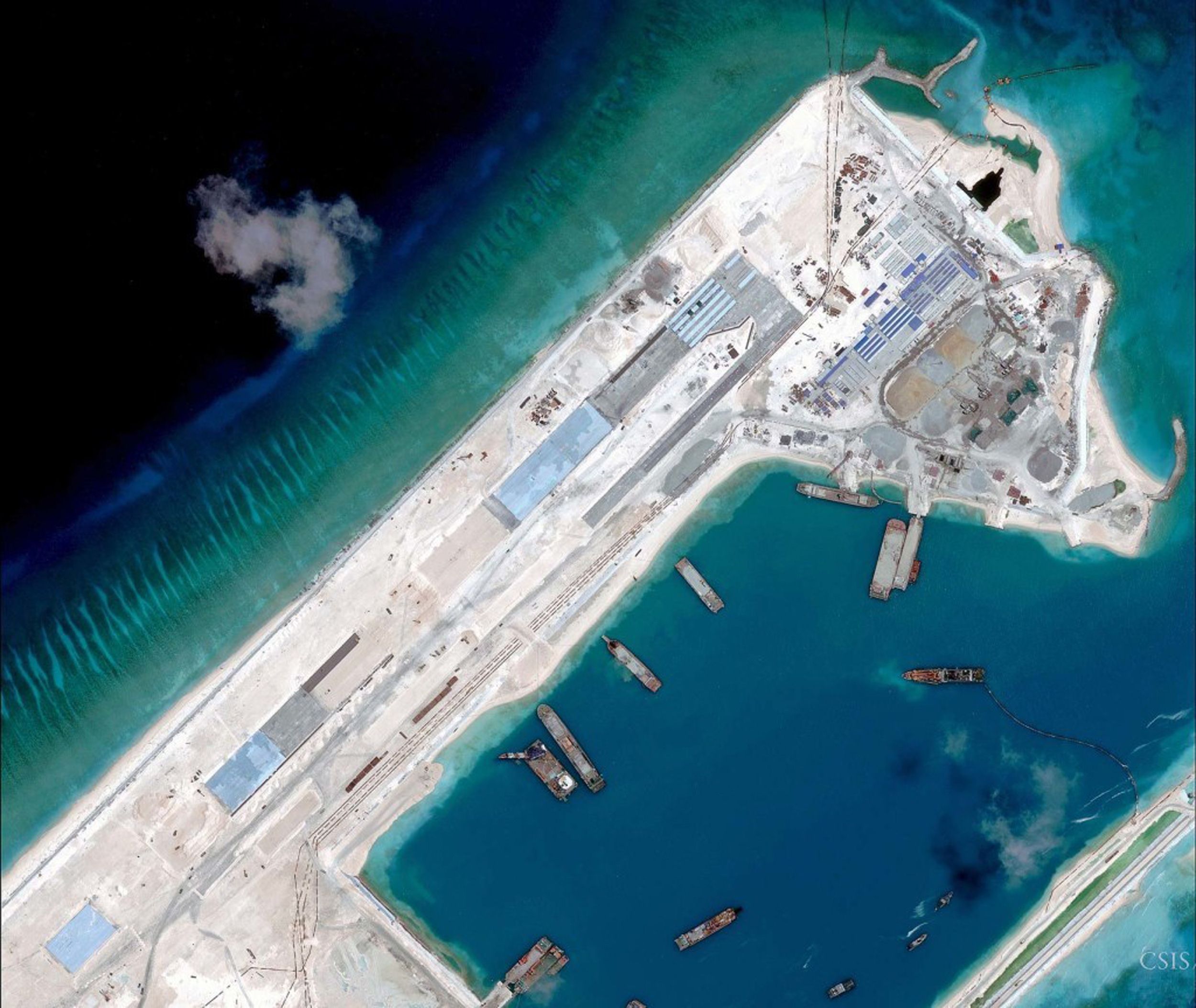 Territorial Disputes In The South China Sea South China Morning Post   Fiery Cross The New Harbour Afp 