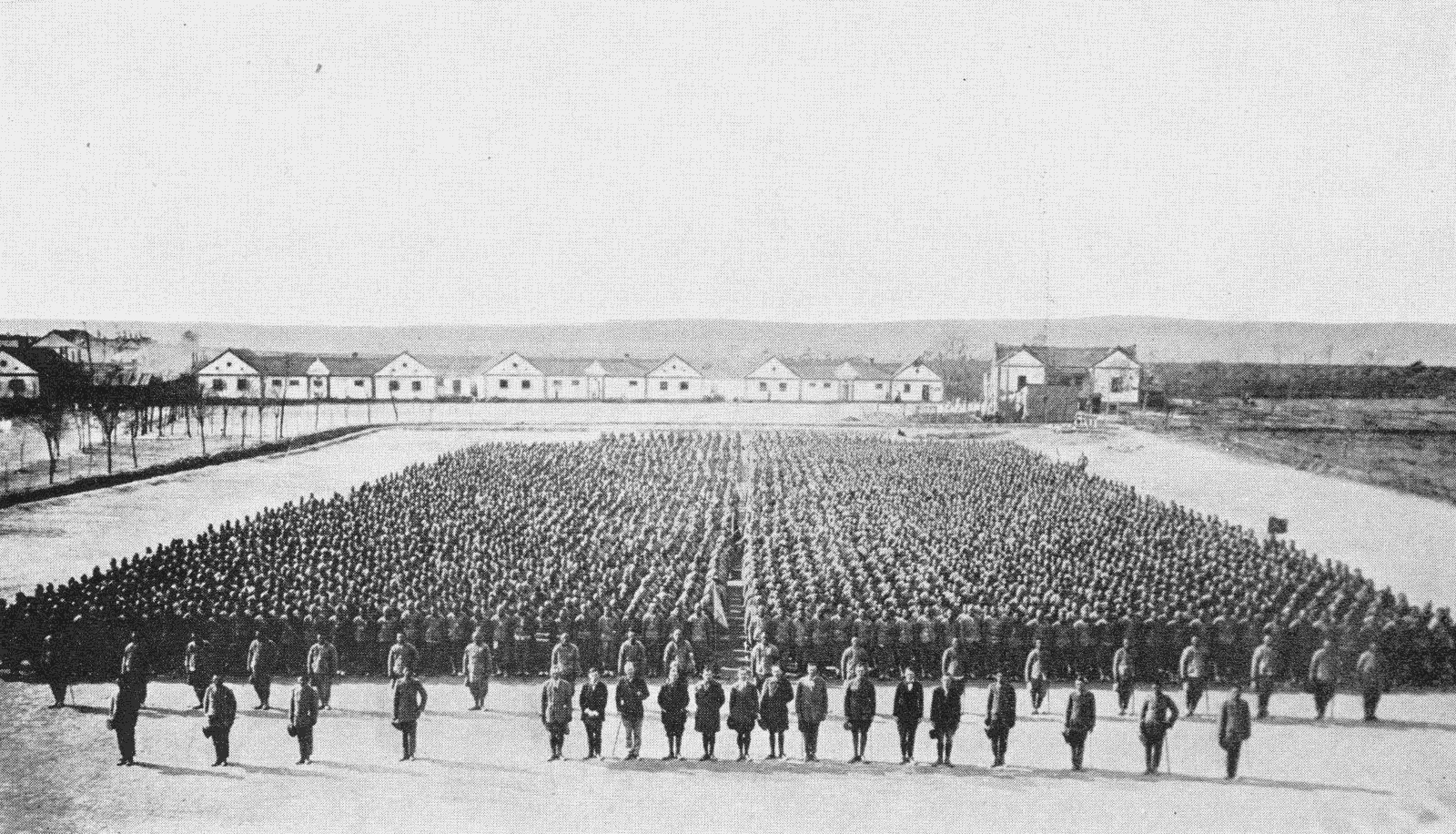 Austria-Hungarian soldiers with a typical sign of shell shock